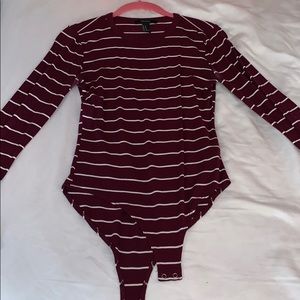 white and red onsie